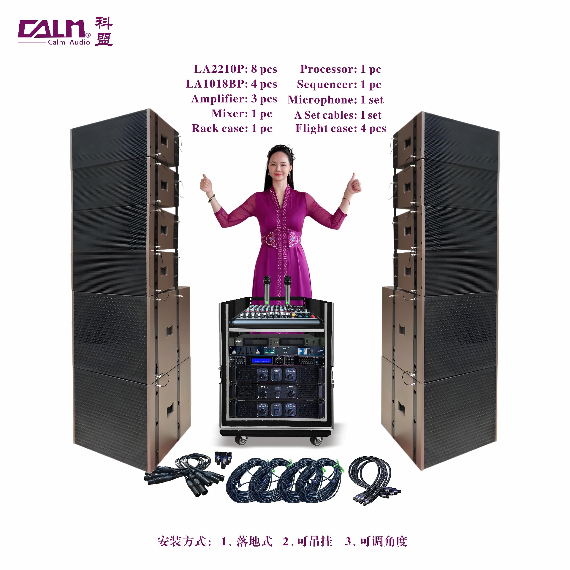 （line 4）全套雙10寸線陣組合 LA2210P + LA1018BP