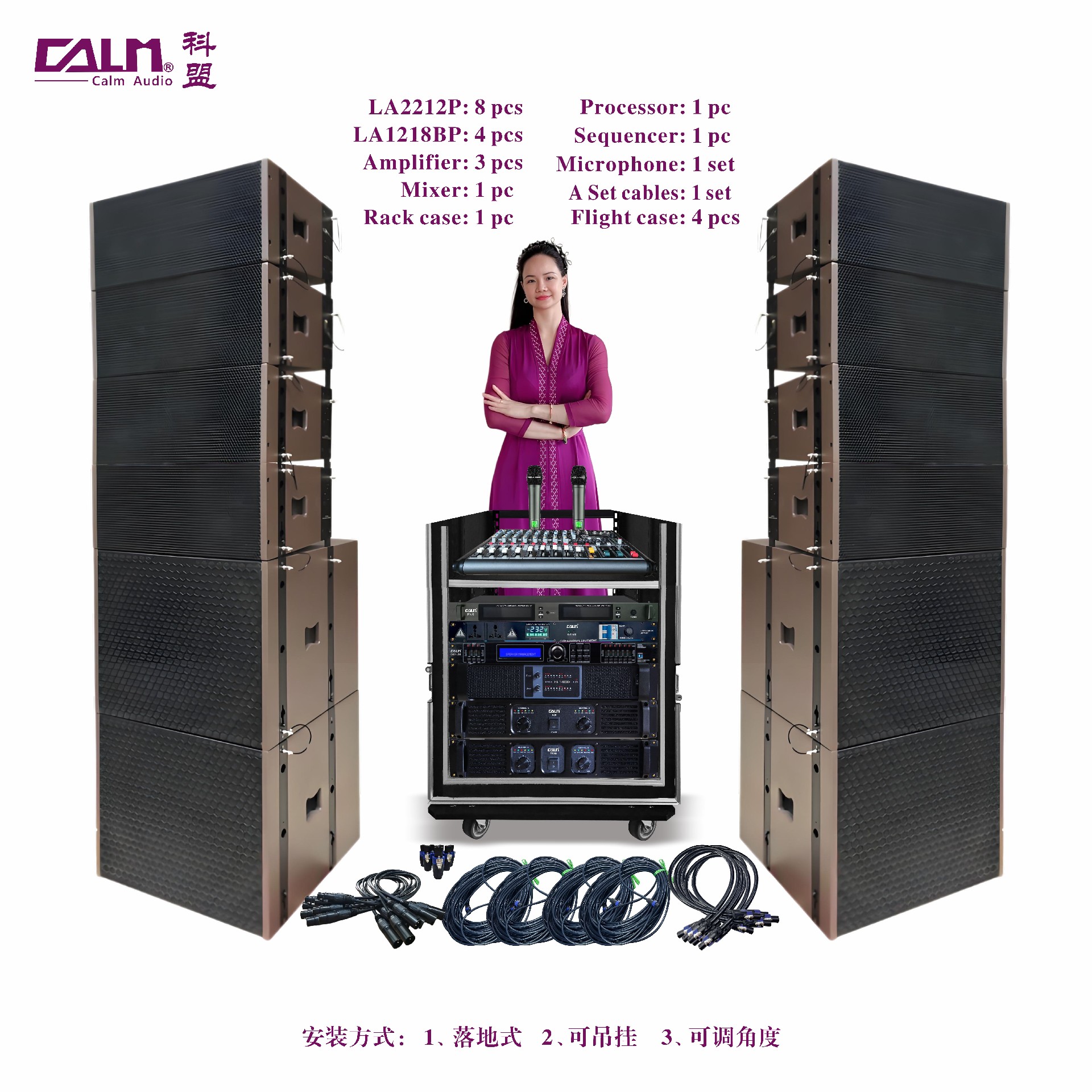 （line 5）全套雙12寸線陣組合 LA2212P + LA1218BP